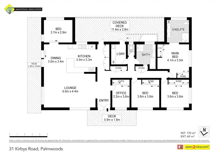 Floorplan of Homely house listing, 31 Kirbys Rd, Palmwoods QLD 4555