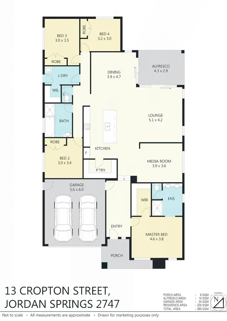 Floorplan of Homely house listing, 13 Cropton St, Jordan Springs NSW 2747