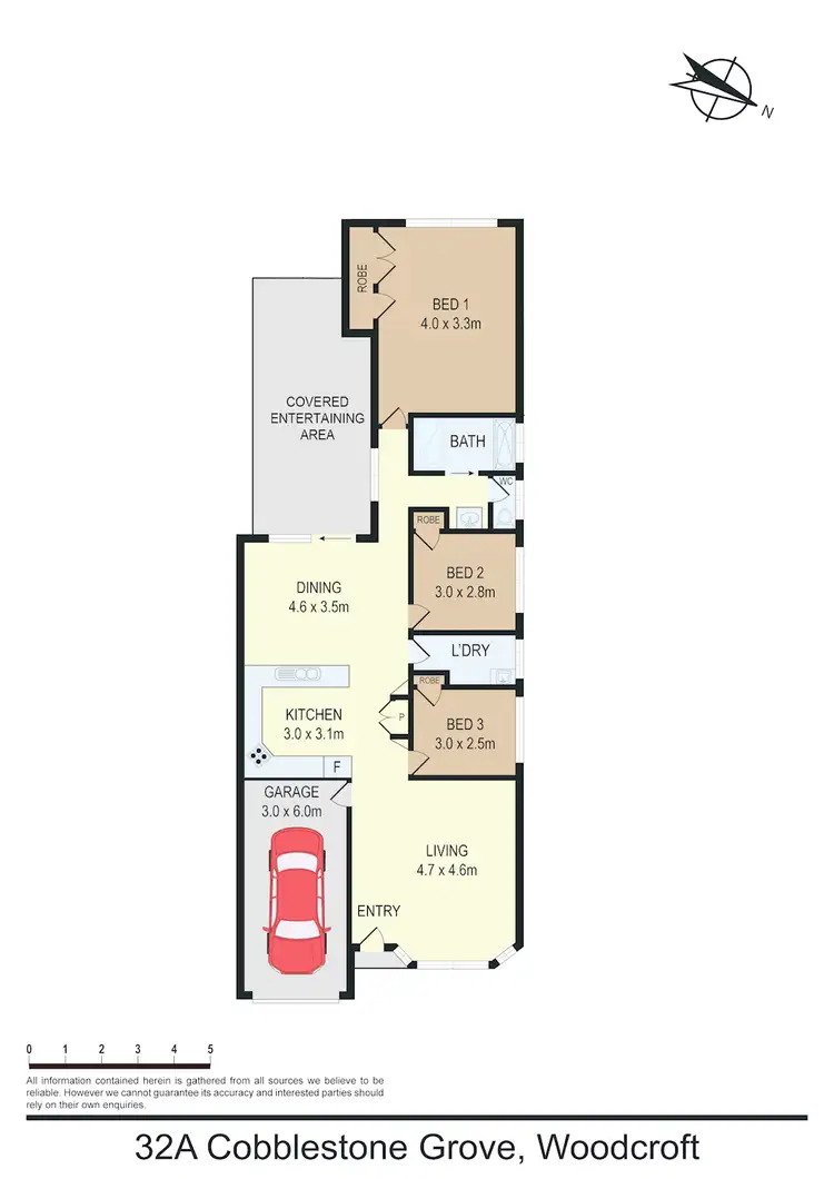 Floorplan of Homely house listing, 32A Cobblestone Gr, Woodcroft NSW 2767