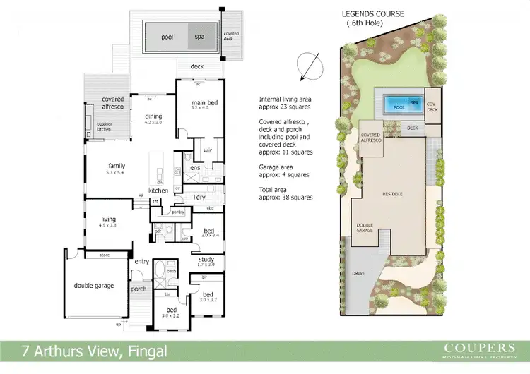 Floorplan of Homely house listing, 7 Arthurs View, Fingal VIC 3939