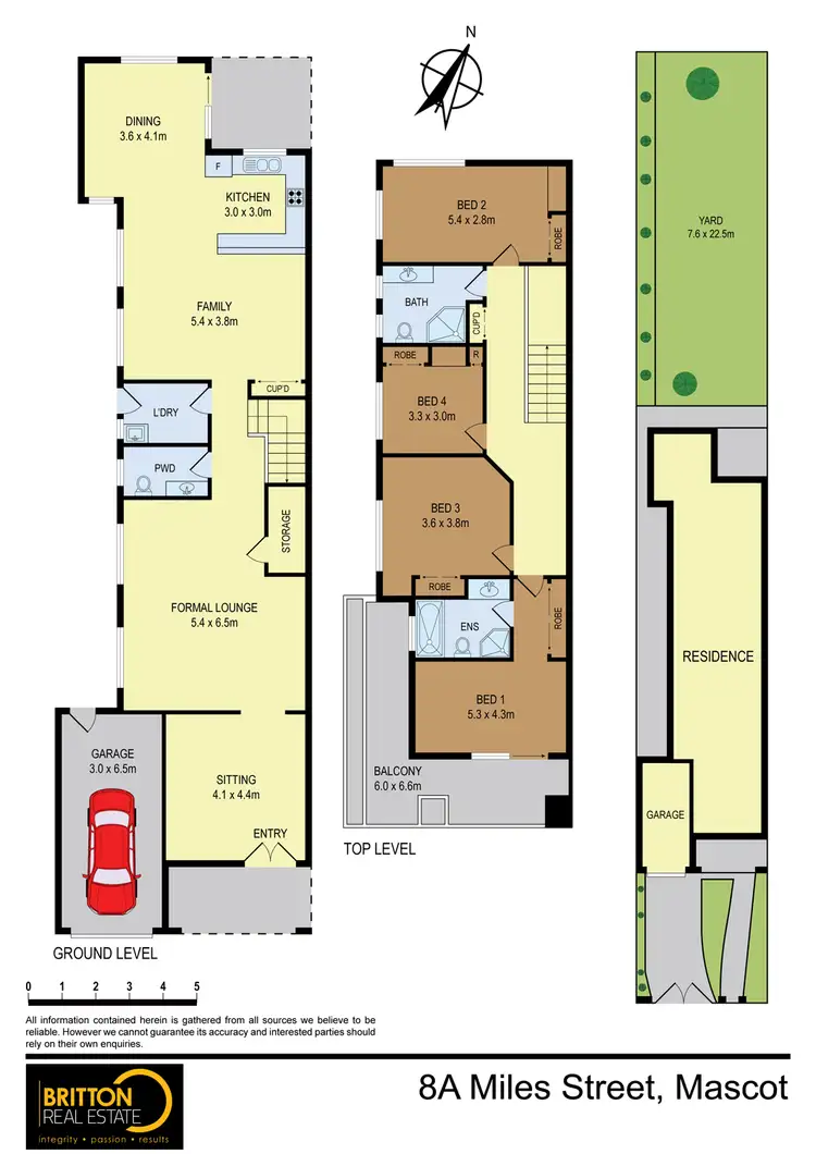 Floorplan of Homely house listing, 8A Miles St, Mascot NSW 2020