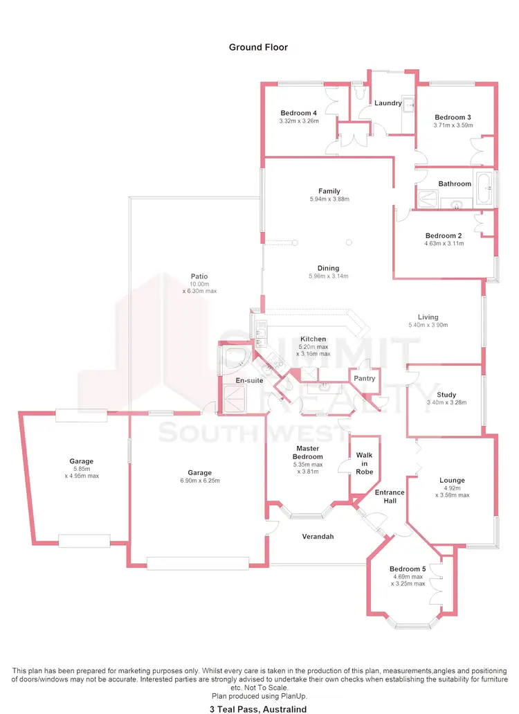 Floorplan of Homely house listing, 3 Teal Pass, Australind WA 6233