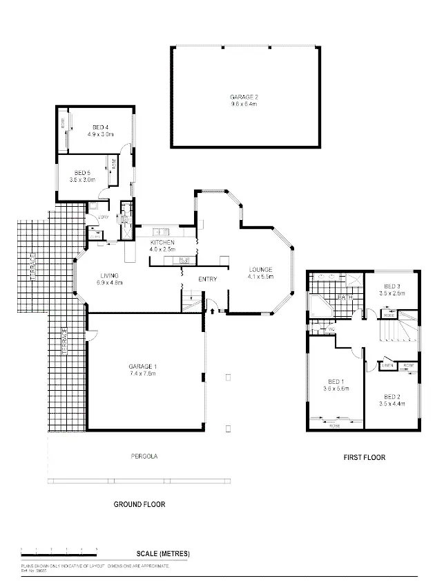 Floorplan of Homely house listing, 8 Clarcoll Crescent South, Kangaroo Flat VIC 3555