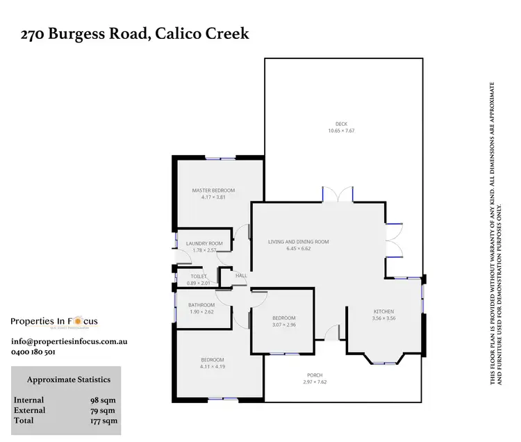 Floorplan of Homely rural property listing, 270 Burgess Road, Calico Creek QLD 4570