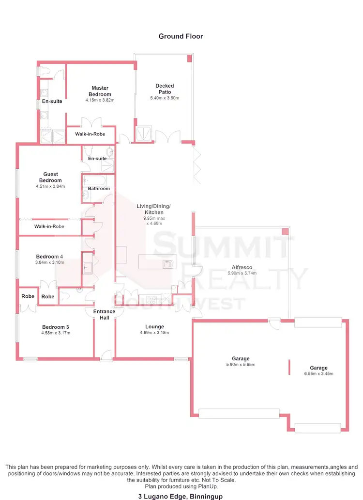 Floorplan of Homely house listing, 3 Lugano Edge, Binningup WA 6233