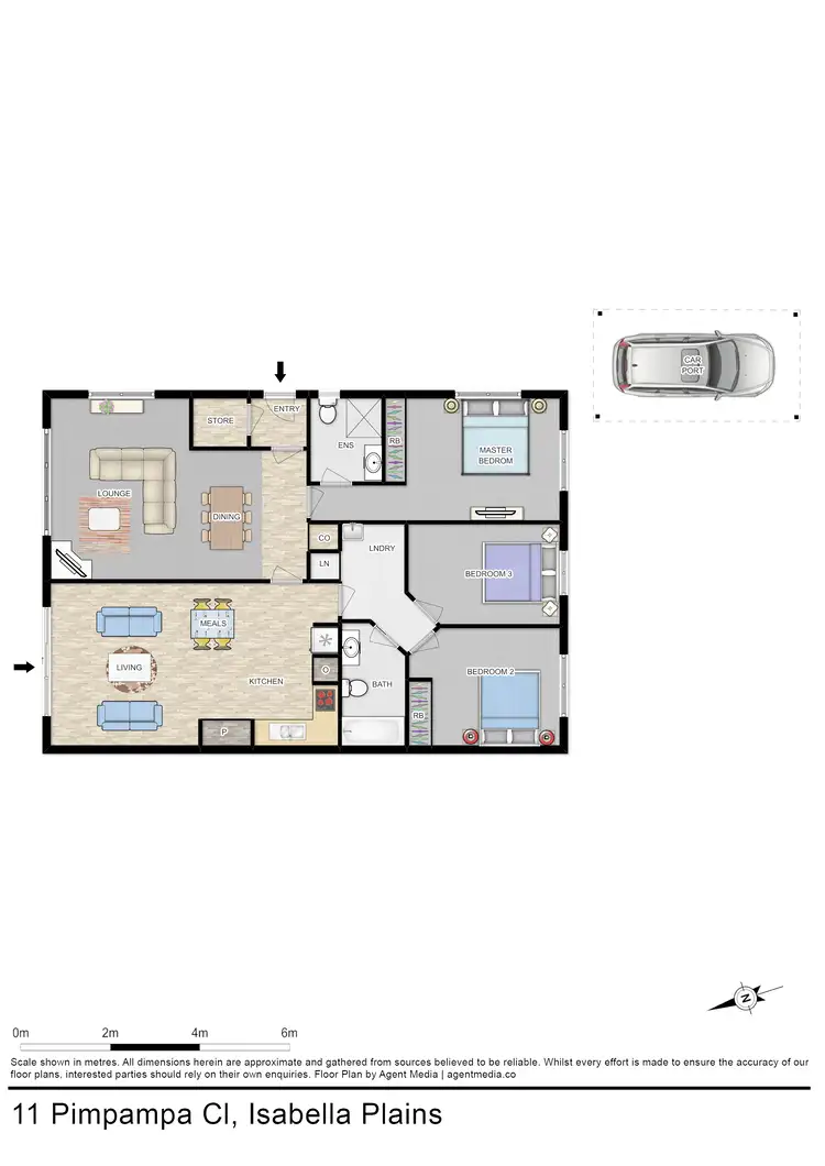 Floorplan of Homely house listing, 11 Pimpampa Cl, Isabella Plains ACT 2905