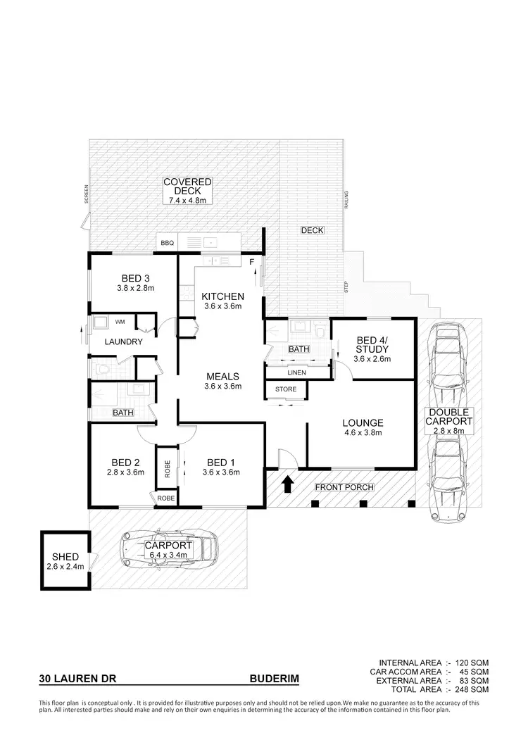 Floorplan of Homely house listing, 30 Lauren Dr, Buderim QLD 4556