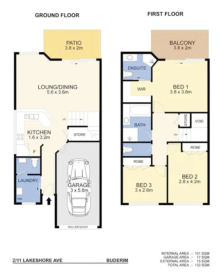 Floorplan of Homely unit listing, 2/11-19 Lakeshore Ave, Buderim QLD 4556