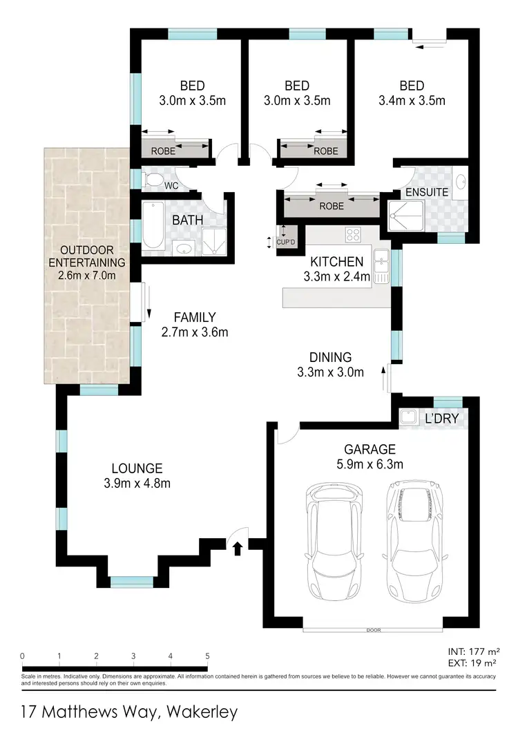 Floorplan of Homely house listing, 17 Matthews Way, Wakerley QLD 4154