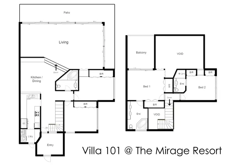 Floorplan of Homely unit listing, Villa/101, Bougainvillea Way East, Port Douglas QLD 4877