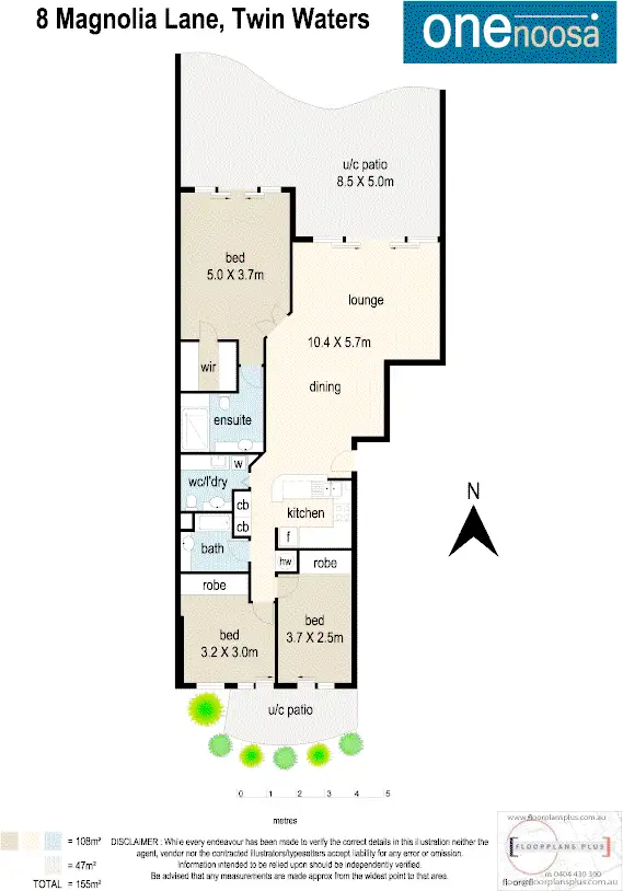 Floorplan of Homely unit listing, 8/179 Ocean Dr, Twin Waters QLD 4564