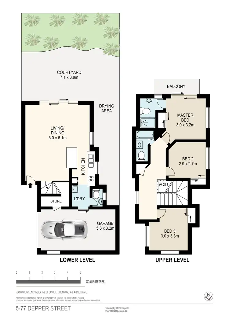 Floorplan of Homely townhouse listing, 5/77 Depper Street, St Lucia QLD 4067