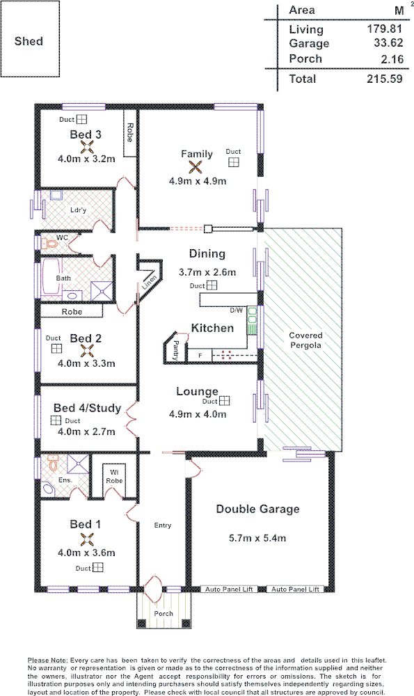 Floorplan of Homely house listing, 10 Abingdon Way, Northgate SA 5085