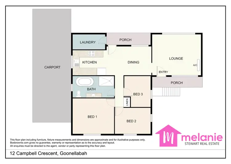 Floorplan of Homely house listing, 12 Campbell Cres, Goonellabah NSW 2480
