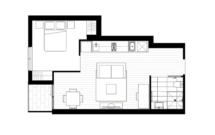 Floorplan of Homely apartment listing, 108/495 Rathdowne St, Carlton VIC 3053