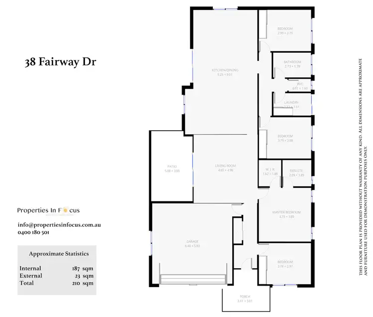 Floorplan of Homely house listing, 38 Fairway Dr, Gympie QLD 4570