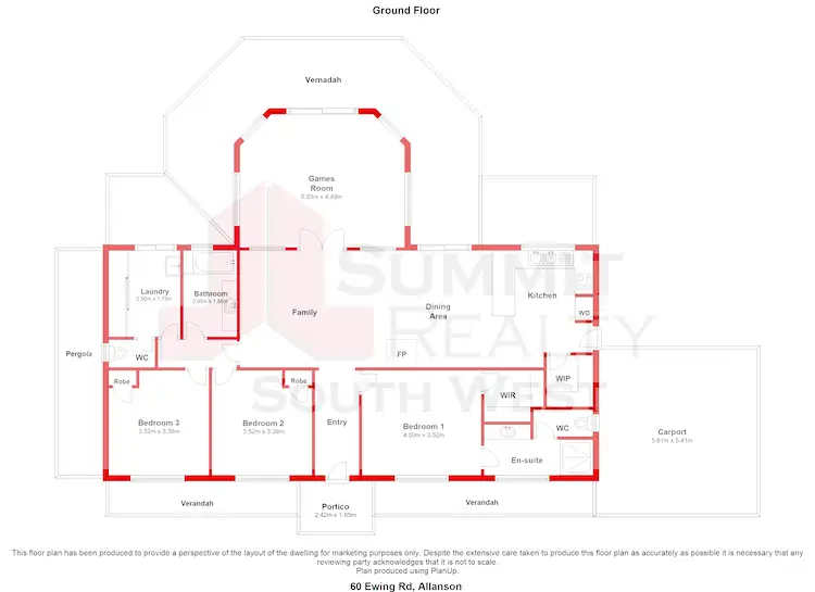 Floorplan of Homely house listing, 60 Ewing Street, Allanson WA 6225