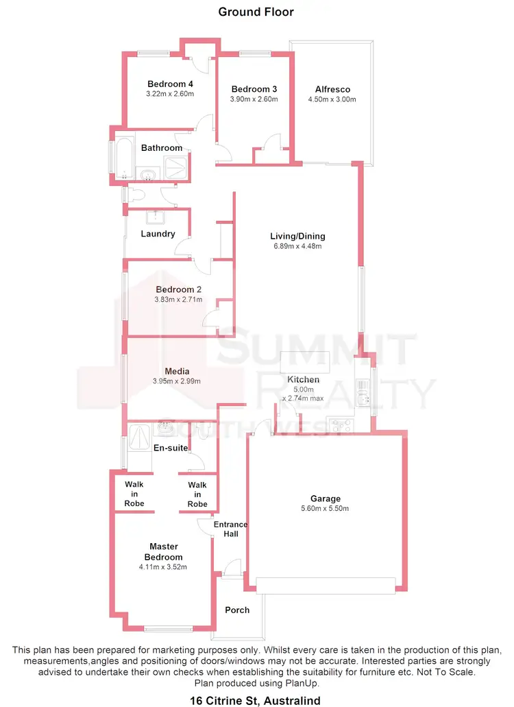 Floorplan of Homely house listing, 16 Citrine Street, Australind WA 6233