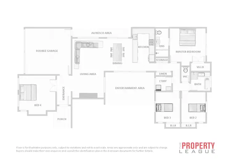 Floorplan of Homely house listing, 1 Jowarra St, Kallangur QLD 4503