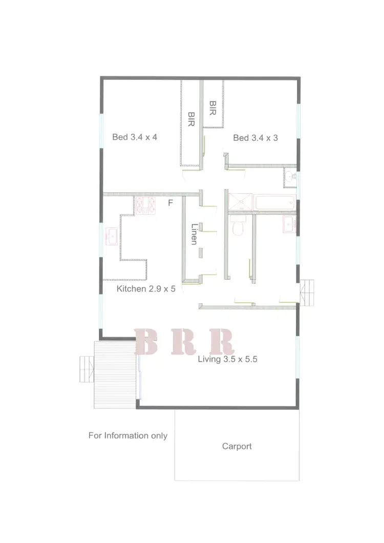 Floorplan of Homely house listing, 18 Kent St, Benalla VIC 3672