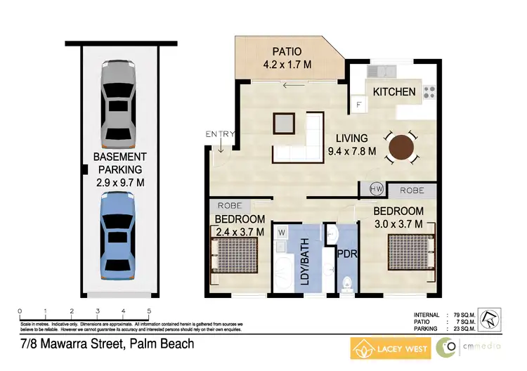 Floorplan of Homely unit listing, 7/8 Mawarra Street, Palm Beach QLD 4221