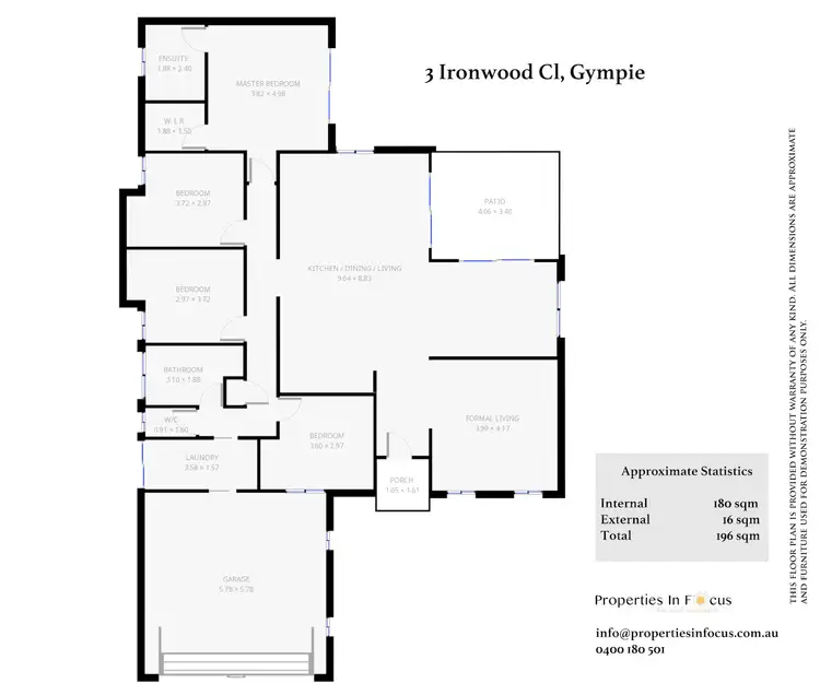 Floorplan of Homely house listing, 3 Ironwood Close, Gympie QLD 4570