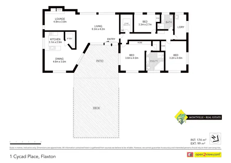 Floorplan of Homely house listing, 1 Cycad Place, Flaxton QLD 4560