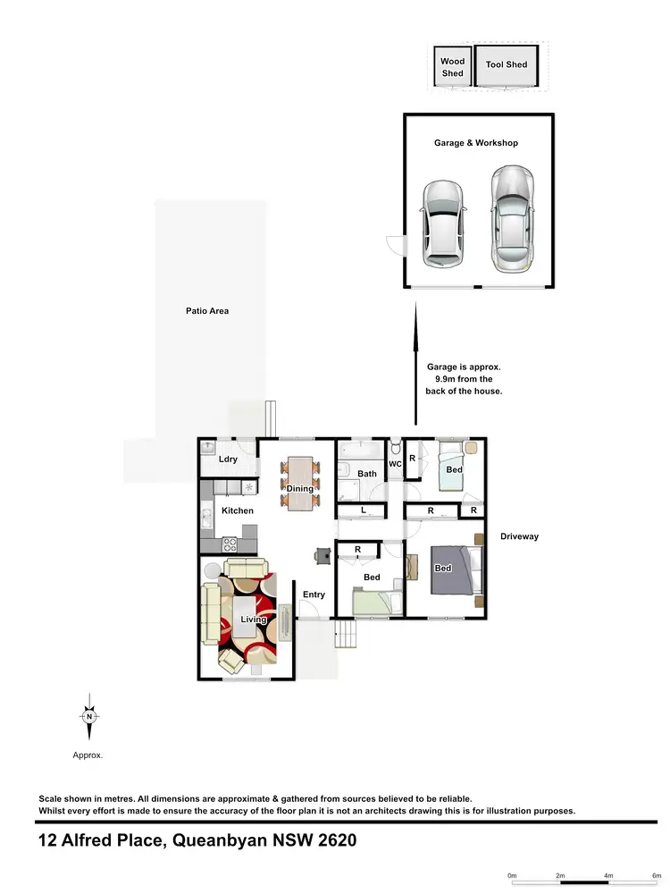 Floorplan of Homely house listing, 12 Alfred Pl, Karabar NSW 2620