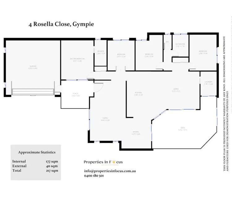 Floorplan of Homely house listing, 4 Rosella Cl, Gympie QLD 4570