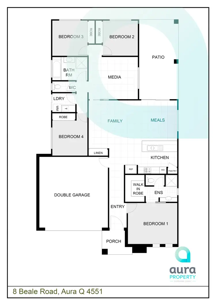 Floorplan of Homely house listing, 4 Beale Rd, Caloundra West QLD 4551