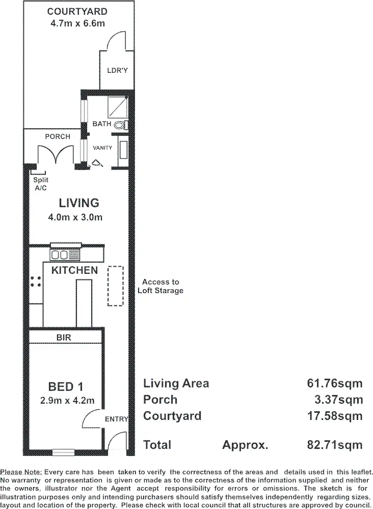 Floorplan of Homely house listing, 14 Wright Ct, Adelaide SA 5000