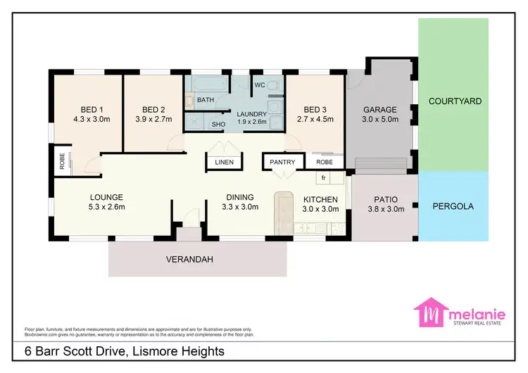 Floorplan of Homely house listing, 6 Barr Scott Dr, Lismore Heights NSW 2480
