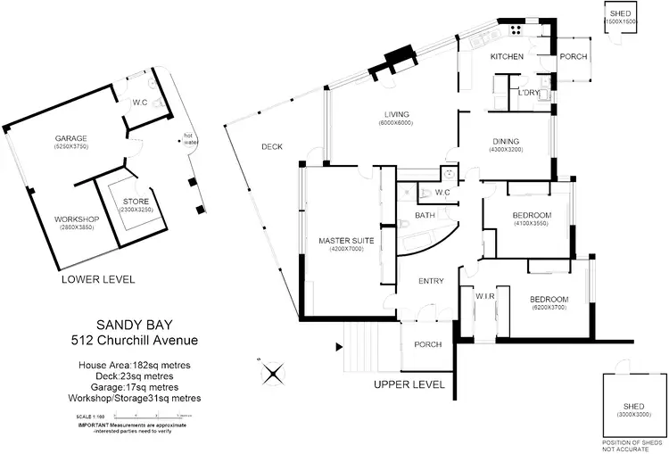 Floorplan of Homely house listing, 512 Churchill Ave, Sandy Bay TAS 7005