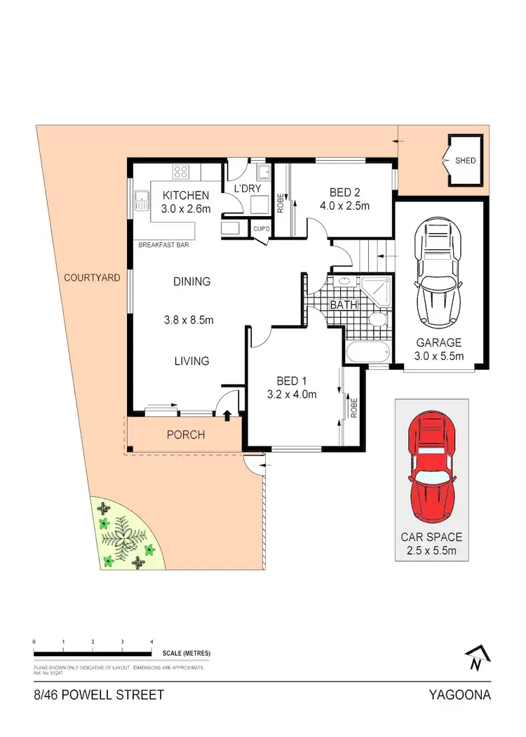 Floorplan of Homely villa listing, 8/46 Powell Street, Yagoona NSW 2199