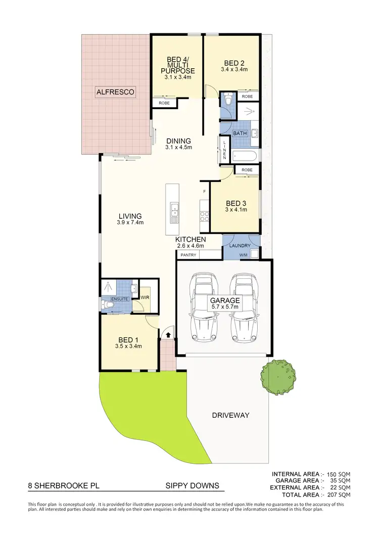 Floorplan of Homely house listing, 8 Sherbrooke Pl, Sippy Downs QLD 4556