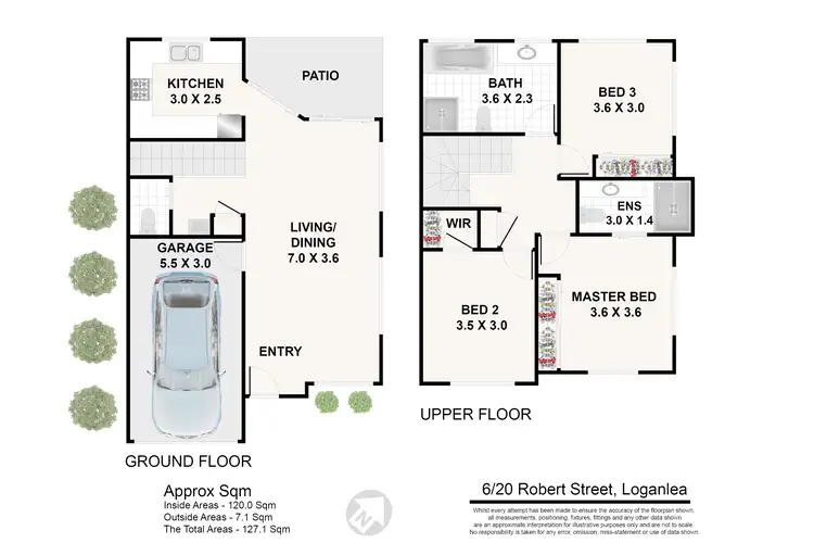 Floorplan of Homely townhouse listing, 6/20 Robert St, Loganlea QLD 4131