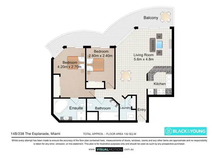 Floorplan of Homely apartment listing, 14b/238 The Esplanade, Miami QLD 4220