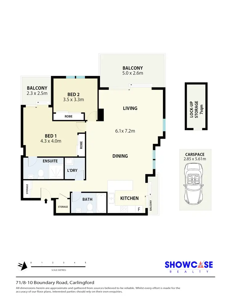 Floorplan of Homely unit listing, 71/8-10 Boundary Rd, Carlingford NSW 2118