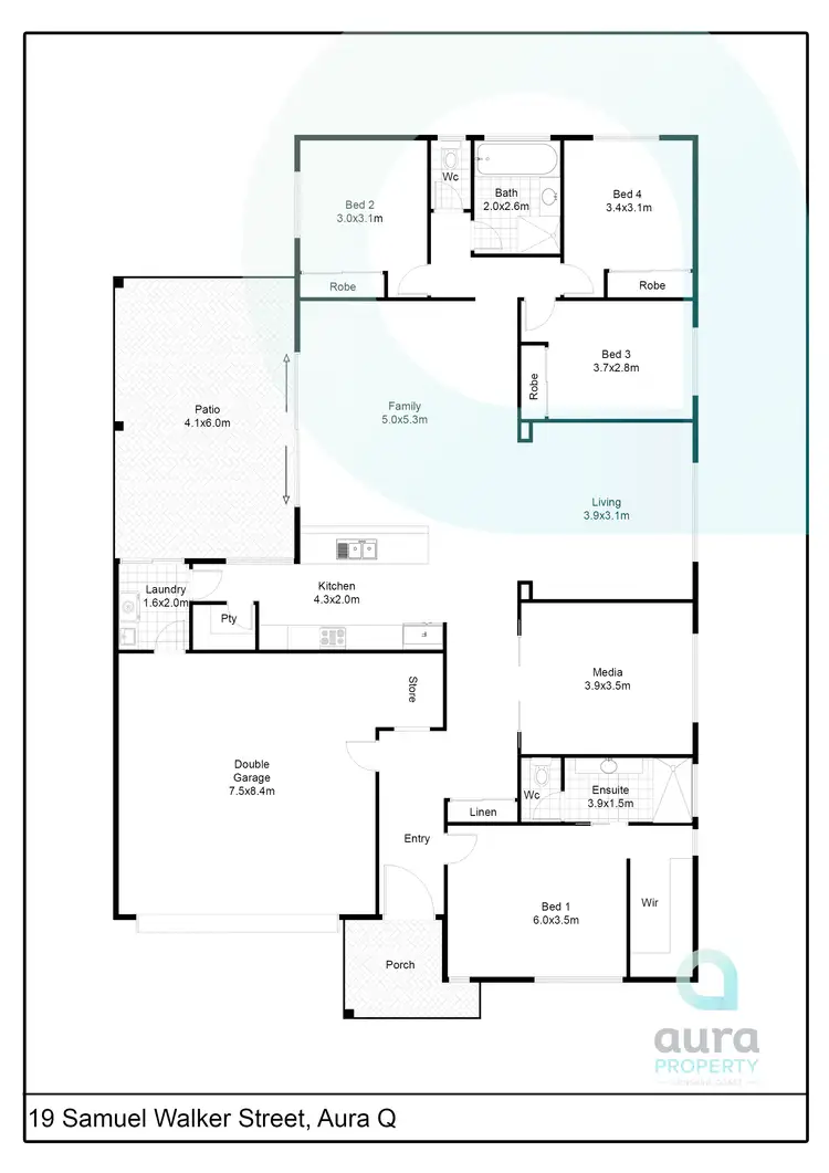 Floorplan of Homely house listing, 19 Samuel Walker St, Caloundra West QLD 4551