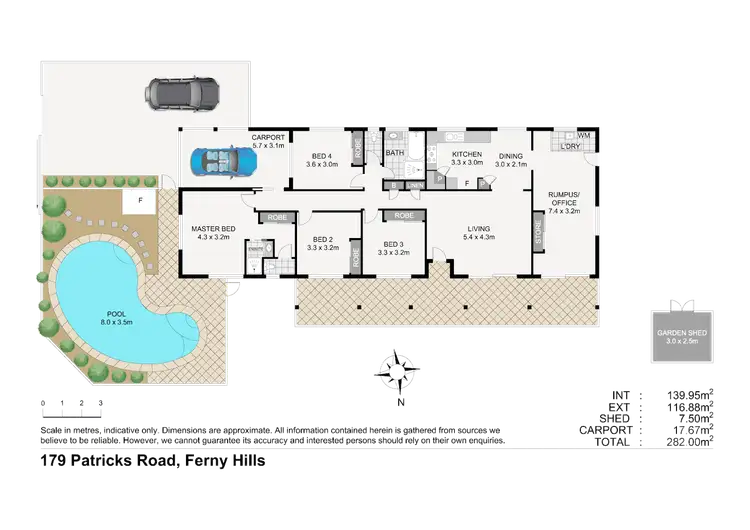 Floorplan of Homely house listing, 179 Patricks Rd, Ferny Hills QLD 4055