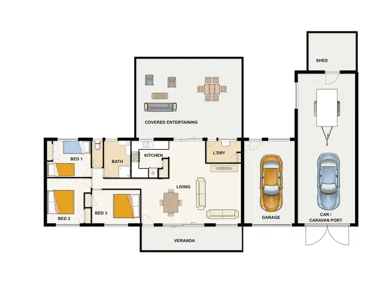 Floorplan of Homely house listing, 19 Jarrah Cres, Logan Central QLD 4114