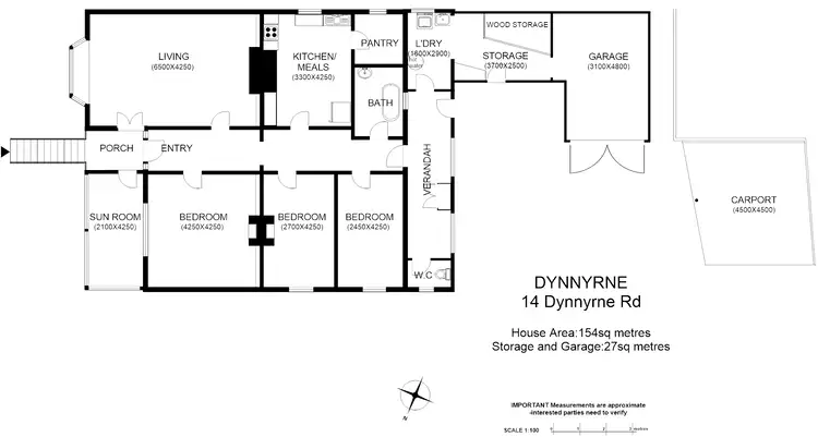 Floorplan of Homely house listing, 14 Dynnyrne Rd, Dynnyrne TAS 7005
