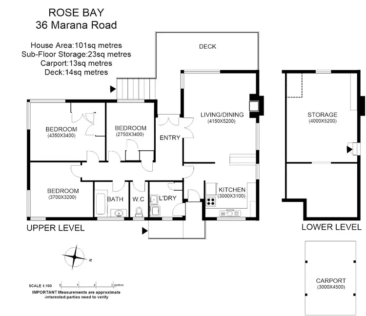 Floorplan of Homely house listing, 36 Marana Ave, Rose Bay TAS 7015