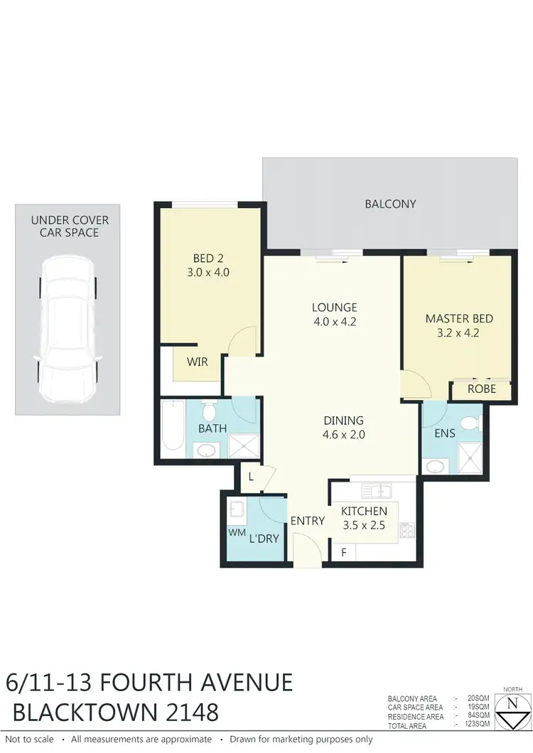 Floorplan of Homely unit listing, 6/11-13 Fourth Ave, Blacktown NSW 2148