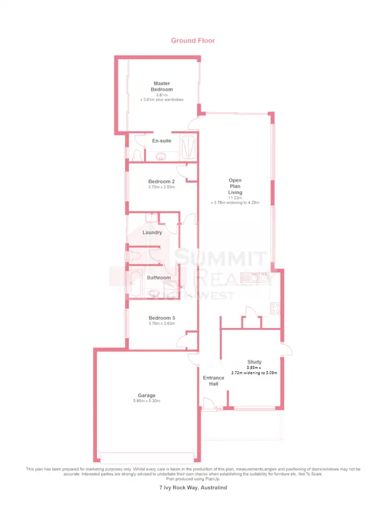 Floorplan of Homely house listing, 7 Ivy Rock Way, Australind WA 6233