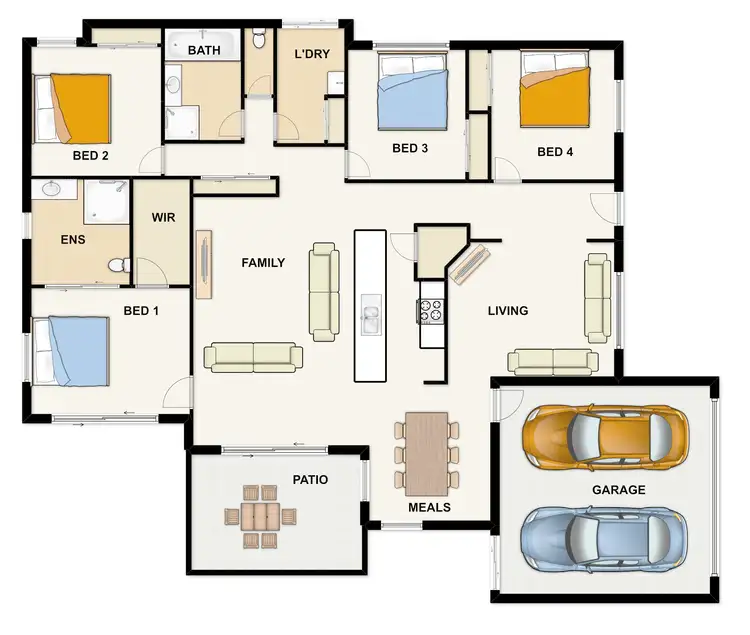 Floorplan of Homely house listing, 92 Watarrka Dr, Parkinson QLD 4115