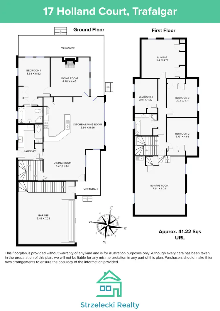 Floorplan of Homely house listing, 17 Holland Ct, Trafalgar VIC 3824