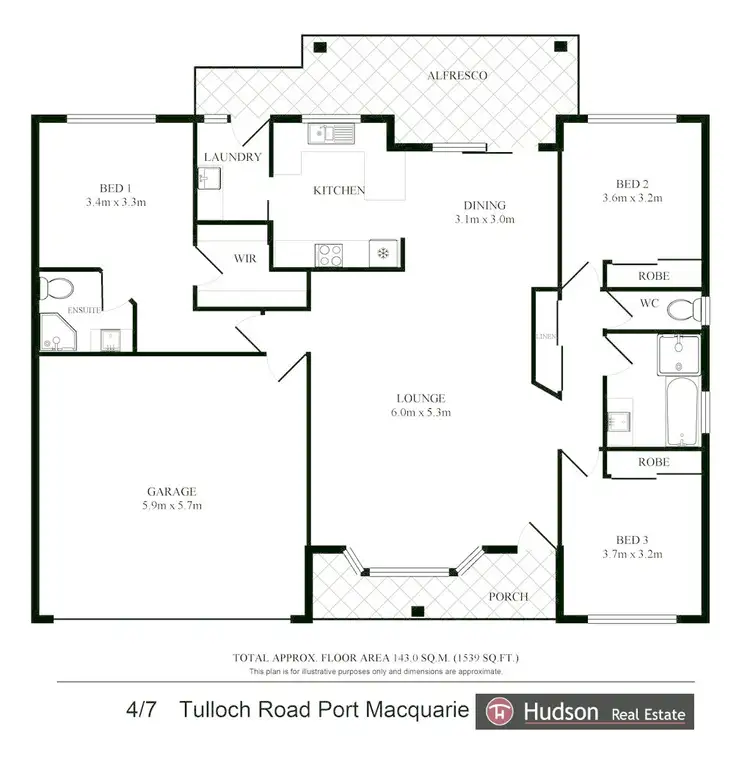 Floorplan of Homely villa listing, 4/7 Tulloch Road, Port Macquarie NSW 2444