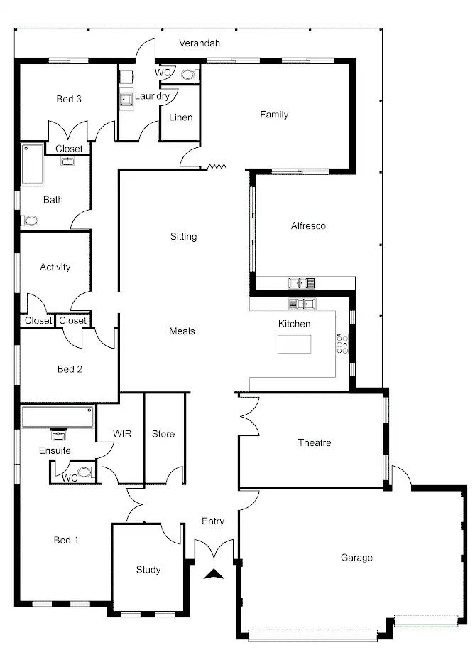 Floorplan of Homely house listing, 119 Jubilee Road, Glen Iris WA 6230