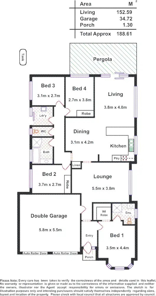 Floorplan of Homely house listing, 20 Neilson Ct, Munno Para West SA 5115